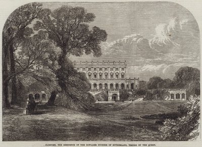Cliefden, the Residence of the Dowager Duchess of Sutherland, Visited by the Queen by Edmund Morison Wimperis